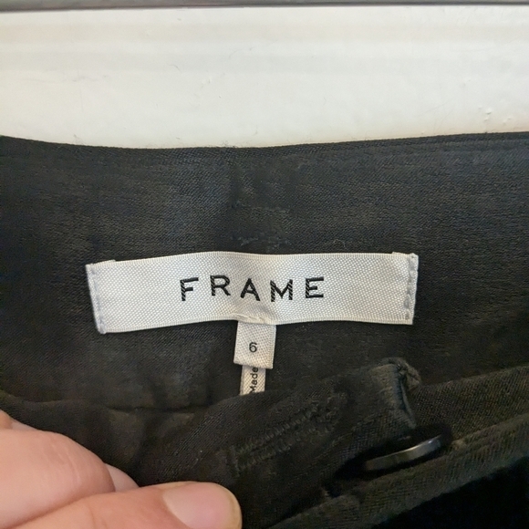 Frame Velvet Tux Straight Leg Pants - Picture 5 of 6